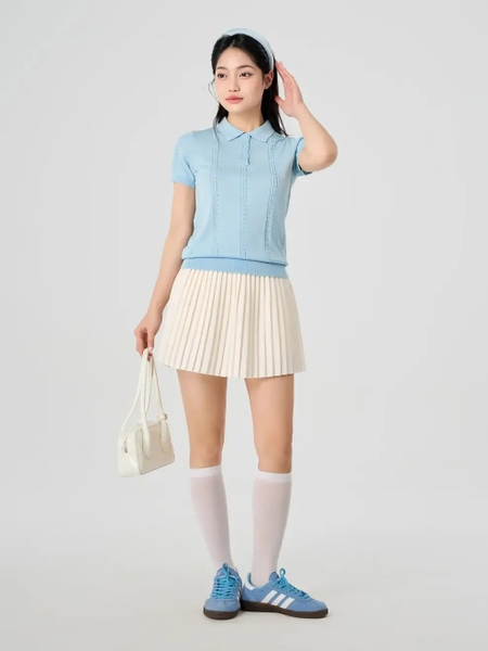 Áo Len Polo Dệt Vặn Thừng