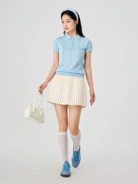 Áo Len Polo Dệt Vặn Thừng