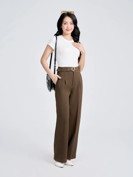 Áo Phông Nữ Slimfit Thun Rib Coton Mềm