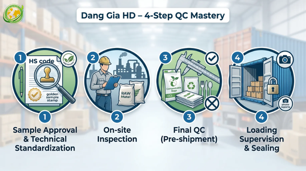 Dang Gia’s 4-Step Quality Control Process: The Gold Standard for Export Excellence
