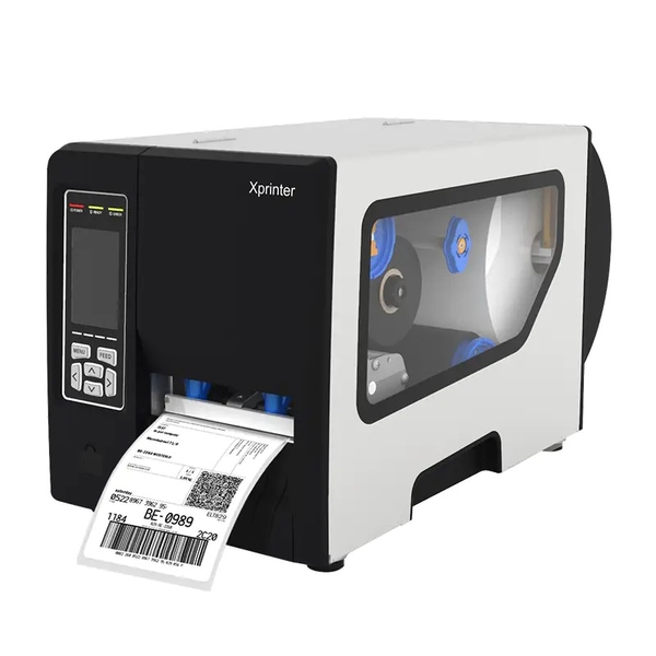 Máy in tem nhãn công nghiệp Xprinter XP-G480B – Máy in mã vạch truyền nhiệt 4 inch tốc độ 8 ips, Ribbon 600 m