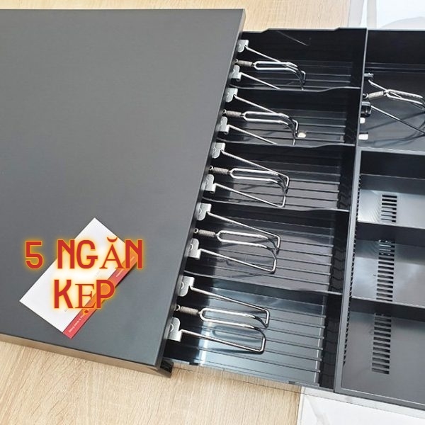 Ngăn Kéo Đựng Tiền JJ405 két đựng tiền thu ngân kết nối máy in bill k57 k80 khung kim loại