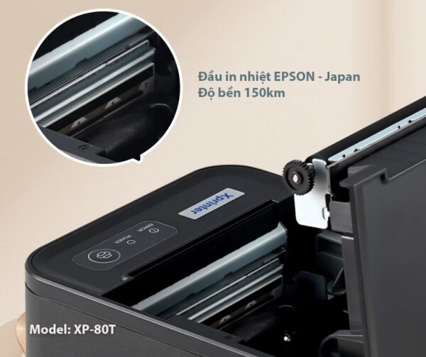 Máy in hóa đơn Xprinter XP-80T USB + LAN – Máy in bill nhiệt K80 tốc độ cao cho cửa hàng và doanh nghiệp