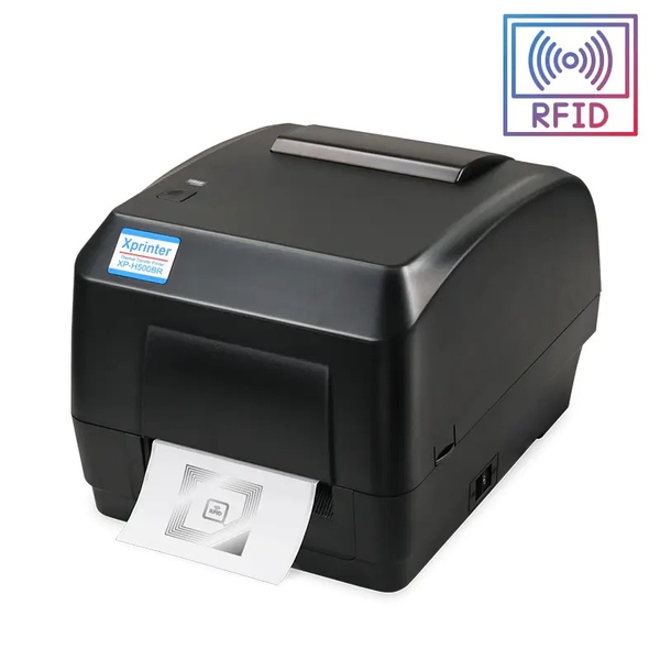 Máy in mã vạch RFID Xprinter XP-H500BR – Máy in tem RFID UHF truyền nhiệt công nghiệp 4 inch