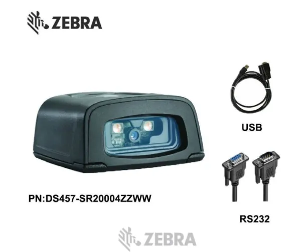 Máy đọc mã vạch cố định Zebra DS457 – Giải pháp quét mã vạch cố định hiệu suất cao cho kiosk, POS và dây chuyền sản xuất