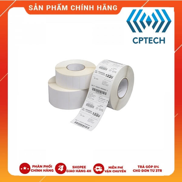 IN MỰC _ Decal thường giấy in tem nhãn mã vạch 50x30 cuộn 50m - 50X30 2 TEM THƯỜNG