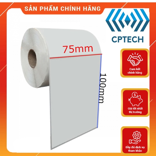 Giấy In Nhiệt Khổ A7 ( 75x100mm ) , In Đơn hàng Sàn Thương Mại Điện Tử 75x100mm Siêu Tiết Kiệm.