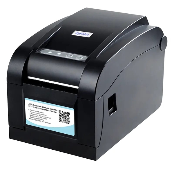 Máy in tem nhãn Xprinter XP-350B – Máy in mã vạch 3 inch tốc độ cao, giải pháp tối ưu cho cửa hàng bán lẻ và thương mại điện tử