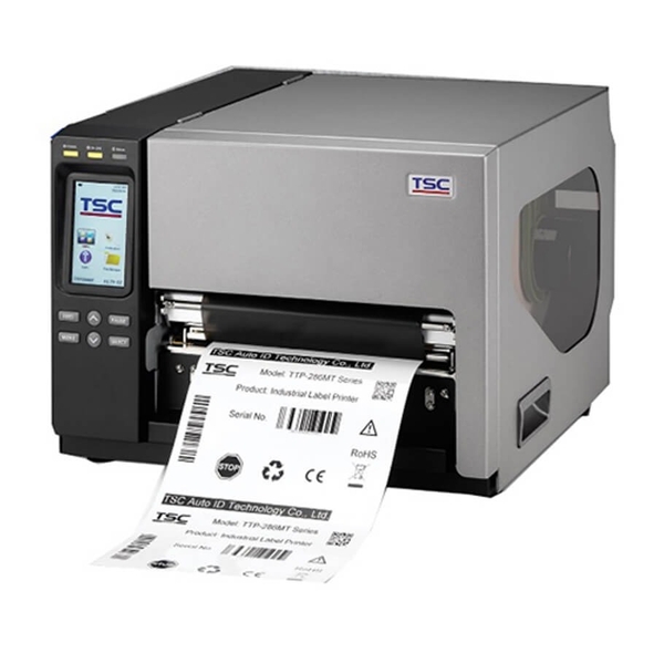 Máy in mã vạch công nghiệp TSC TTP-384MT (300 dpi) – Giải pháp in tem nhãn khổ lớn, hiệu suất cao