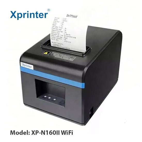 Máy in hóa đơn Xprinter XP-N160 WiFi – Máy in bill nhiệt K80 kết nối không dây, tốc độ cao cho cửa hàng và hệ thống PO