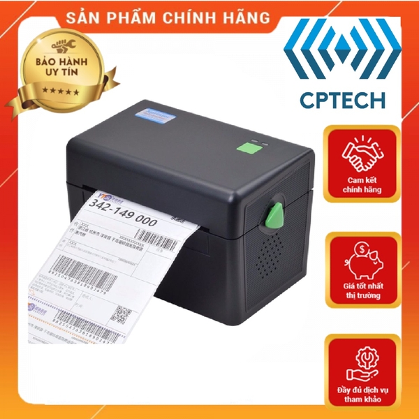 Máy in đơn hàng TMĐT Xprinter XP DT108B in phiếu giao hàng tem vận chuyển bằng công nghệ in nhiệt không cần dùng mực