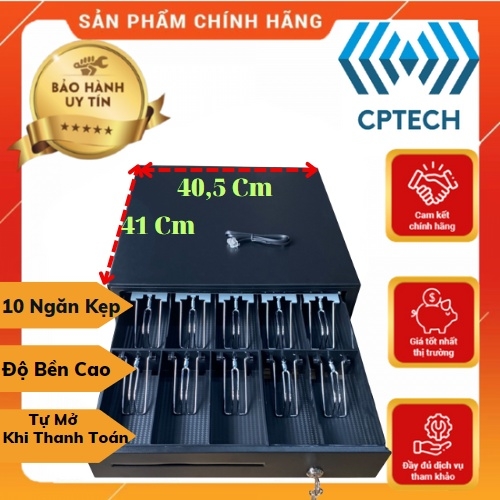[FREESHIP] Két thu ngân, Két thu ngân 10 ngăn, Ngăn kéo đựng tiền kết nối với máy in hoá đơn.