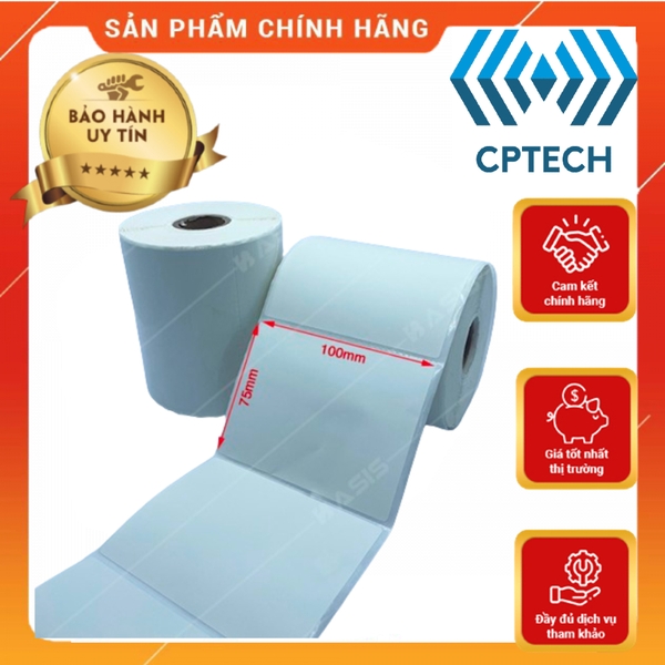GIẤY IN NHIỆT 100x75 cuộn 50m.in đơn hàng VNPost. Viettel Post.In tem nhãn.