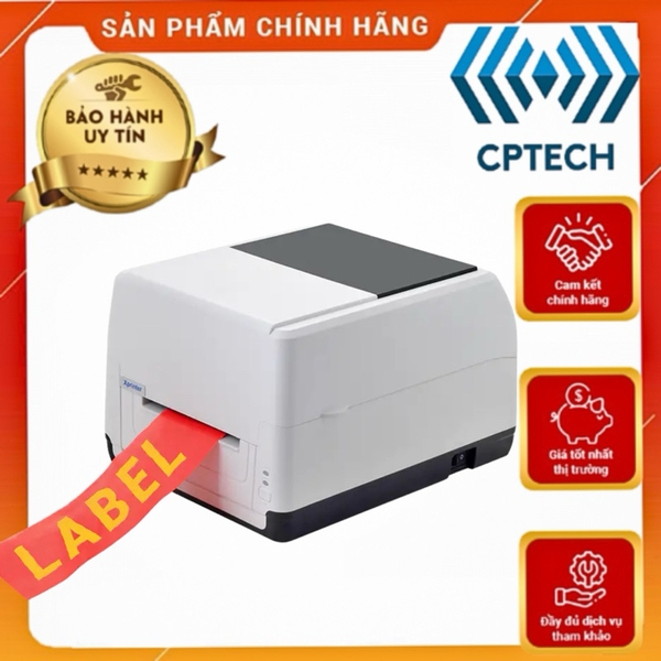 Máy In Mã Vạch XP-T451B, máy in mực, máy in nhiệt, in tem pvc, độ phân giải 203dpi
