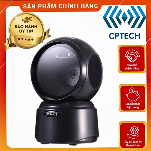 Máy quét mã vạch đa tia để bàn tự động Majet MP33 chuyên tạp hóa, siêu thị, nhà sách
