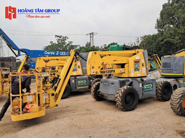 Xe Nâng Người Boom Lift HAULOTTE HA120 PX - Chiều Cao Làm Việc 12,4m - Đời 2011