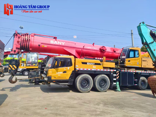 Cẩu Bánh Lốp Sany STC800T6 - 80 tấn - Đời 2020 - Nhập khẩu Trung Quốc