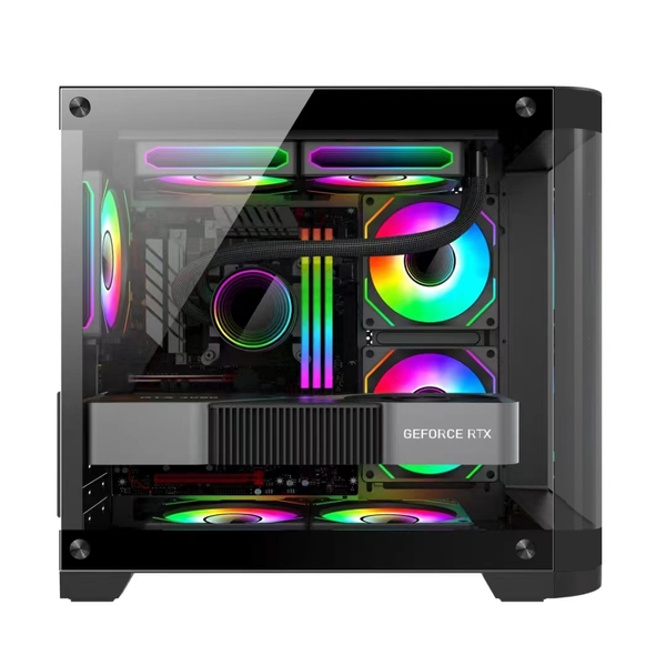 Vỏ máy tính KENOO ESPORT MK400 - Màu Đen (Size M-ATX)
