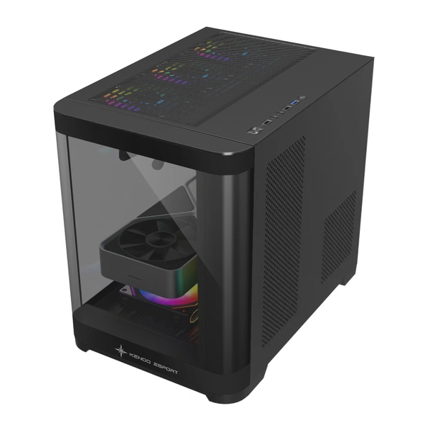 Vỏ máy tính KENOO ESPORT MK400 - Màu Đen (Size M-ATX)