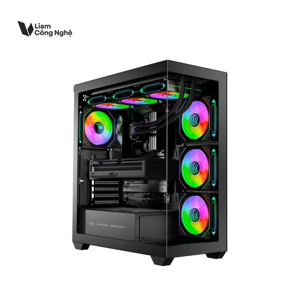Vỏ máy tính KENOO ESPORT FK820 - Màu Đen