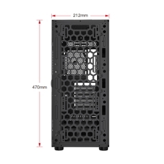 Vỏ máy vi tính KENOO ESPORT EM700- 3F - Màu Đen - (Size E-ATX)