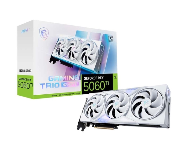 MSI RTX 5060 Ti 16G GAMING TRIO OC WHITE