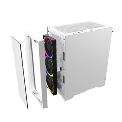Vỏ máy vi tính KENOO ESPORT MK500 - 3F - Màu Trắng - (Size M-ATX)