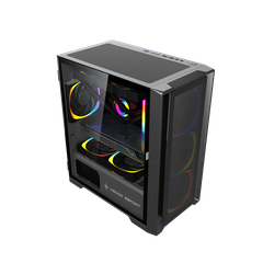 Vỏ máy vi tính KENOO ESPORT M500 - 3F - Màu Đen - (Size M-ATX)