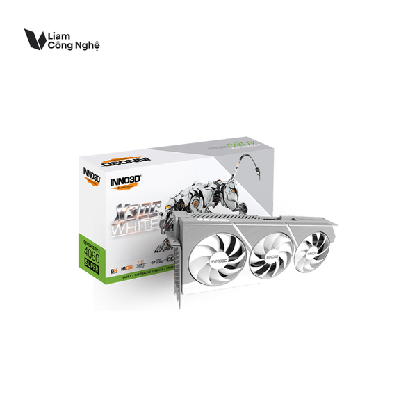 Card màn hình INNO3D GeForce RTX 4080 Super X3 OC (White)