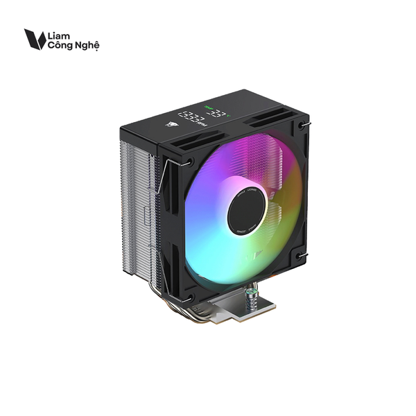 Tản nhiệt khí Leopard KF401 DGT RGB - Black