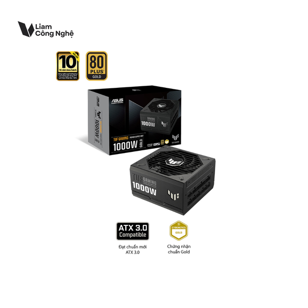 Nguồn Máy Tính Asus TUF Gaming 1000W Gold ( ATX 3.0 - Pcie 5.0 - Full Modular)