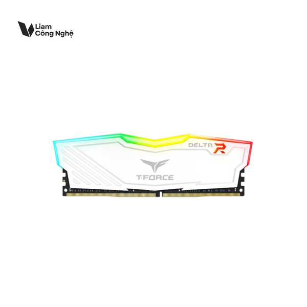 Ram DDR4 TeamGroup 16GB 3200Mhz T-Force Delta RGB (1x16GB) Trắng