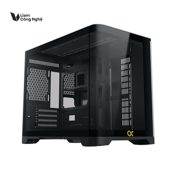 Vỏ Case XIGMATEK ALPHA - PANO M BLACK ( MATX, Màu Đen, Case Bể Cá)