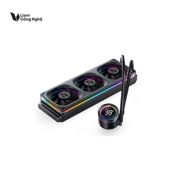 Tản nhiệt nước AIO Jonsbo TH-360 Black (ARGB, Hiển Thị Nhiệt Độ)