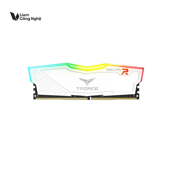 Ram PC TEAMGROUP Delta RGB DDR4 16GB Bus 3200MHz TRẮNG
