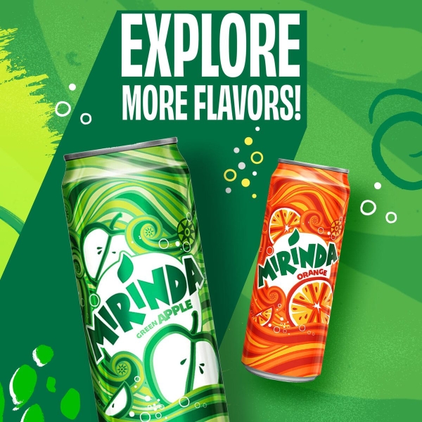 Mirinda các vị lon 320ml