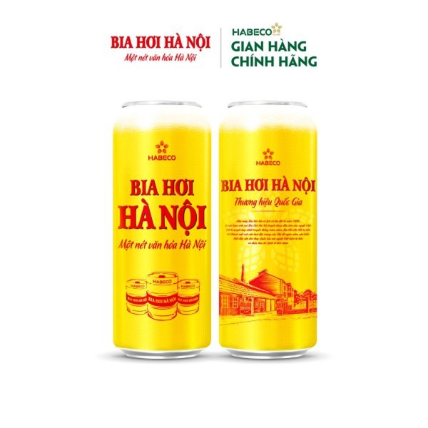 Bia hơi Hà nội lon 500ml