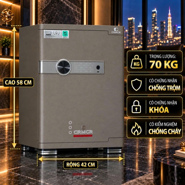 Két Sắt Xiaomi CRMCR 55JB Chống Cháy, Cảnh Báo Điện Thoại