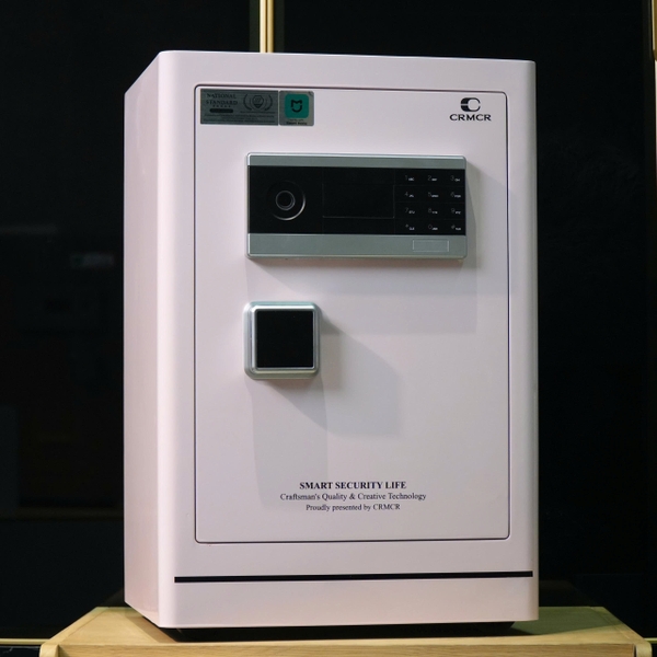 Két sắt Xiaomi CRMCR 65LE – Khóa vân tay điện tử định danh người mở, Cảnh Báo Về Điện Thoại - Màu Hồng Patel