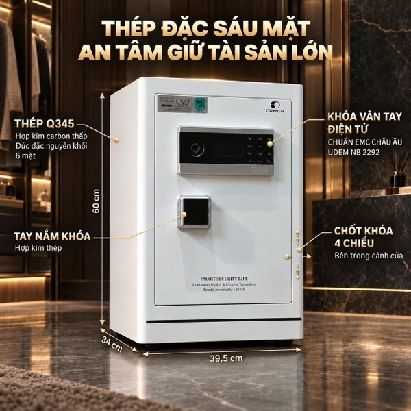 Két sắt Màu Trắng Tinh Khôi Xiaomi CRMCR 60LE – Khóa vân tay điện tử định danh người mở, Cảnh Báo Về Điện Thoại