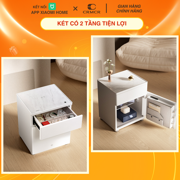 Két Sắt Tủ Đầu Giường Xiaomi CRMCR 50YN Kết Nối APP Điện Thoại Thông Minh