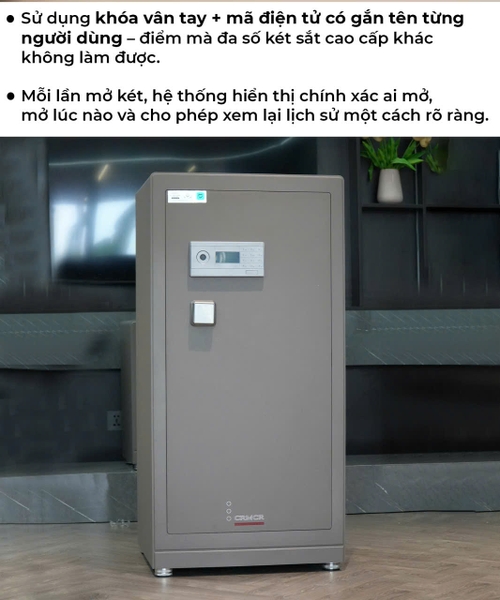 Két Sắt Xiaomi CRMCR 123LB Khóa Vân Tay Điện Tử Xác Minh Danh Tính Người Mở
