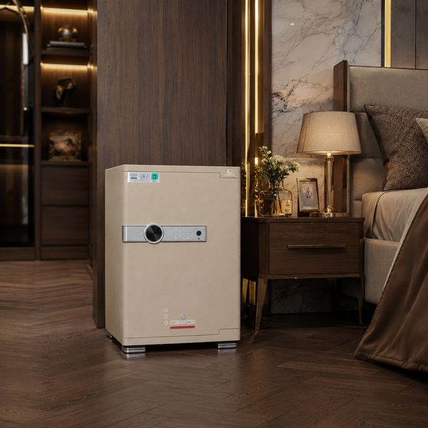 Két Sắt Xiaomi CRMCR 65JB Thép đặc nguyên khối –  Khóa vân tay điện tử định danh người dùng cảnh trộm báo điện thoại