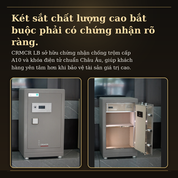 Két Sắt Xiaomi CRMCR 81LB Bảo mật tối tân, màu sơn titanium độc bản