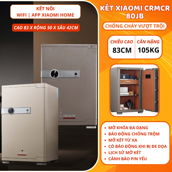 Két Sắt Xiaomi CRMCR 80JB Kết Nối APP Xiaomi Home