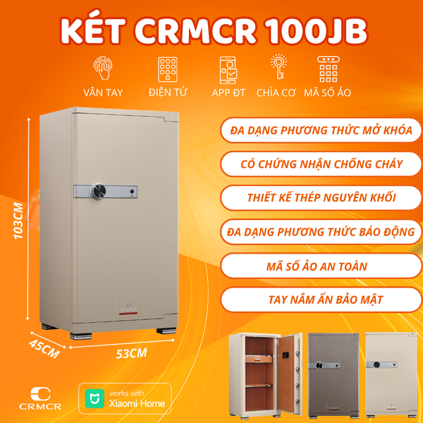 Két Sắt Xiaomi CRMCR 100JB Kết Nối APP Xiaomi Home