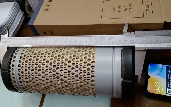 LỌC GIÓ ST40032 A8807 FK-4211 HITACHI U30 SK30 60*108*240/245 SAKURA