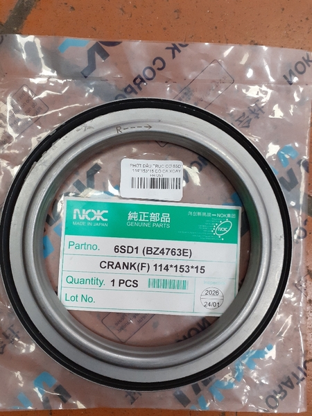 PHỚT ĐẦU TRỤC CƠ 6SD1 114*153*15 CÓ CA XOAY