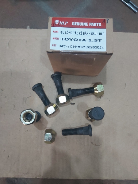Bu lông ticke bánh sau xe nâng TOYOTA 1.5T-D14*M12*L52/Ecu22