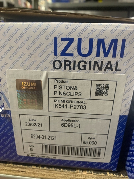 PISTON 6D95L VUÔNG (2121) NỔ 55 H94 IZUM-N